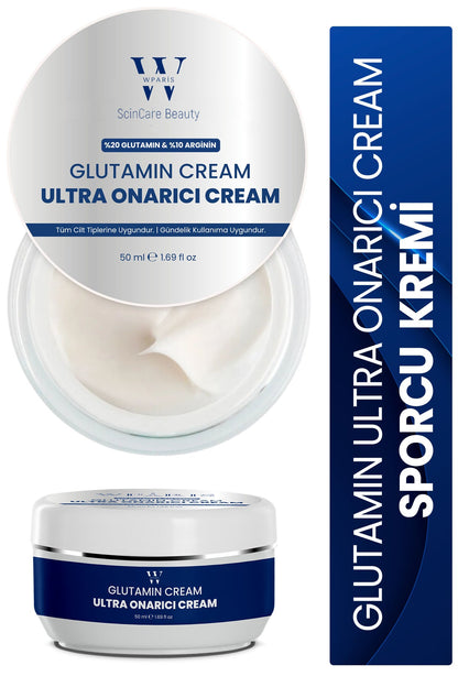 WParis Glutamine Cream (20% GLUTAMIN 10% ARGININE) Ultra Skin Repair Cream glutamine